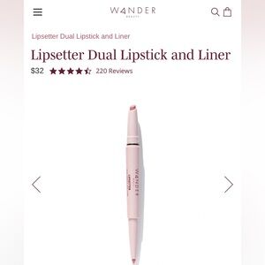 Wander Beauty Lipsetter Dual Lipstick and Liner — bohemian blush